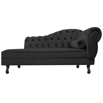 Diva Recamier Diana 185cm Lado Esquerdo Linho - Amarena Móveis Cor Cinzaescuro