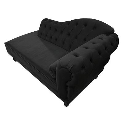 Diva Recamier Diana 185cm Lado Esquerdo Linho - Amarena Móveis Cor Cinzaescuro