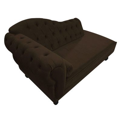 Diva Recamier Diana 130cm Lado Direito Corano - Amarena Móveis Cor Marrom