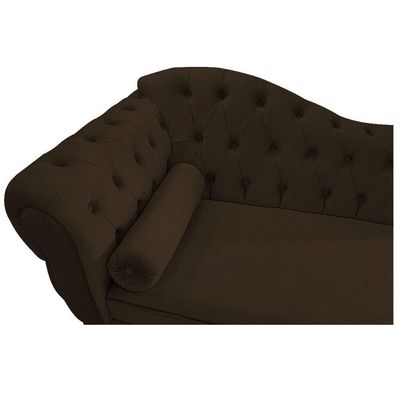 Diva Recamier Diana 130cm Lado Direito Corano - Amarena Móveis Cor Marrom