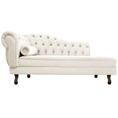 Diva Recamier Diana 130cm Lado Direito Corano - Amarena Móveis Cor Bege