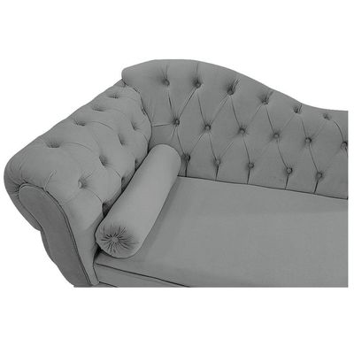 Diva Recamier Diana 130cm Lado Direito Corano - Adj Decor Cor Cinza