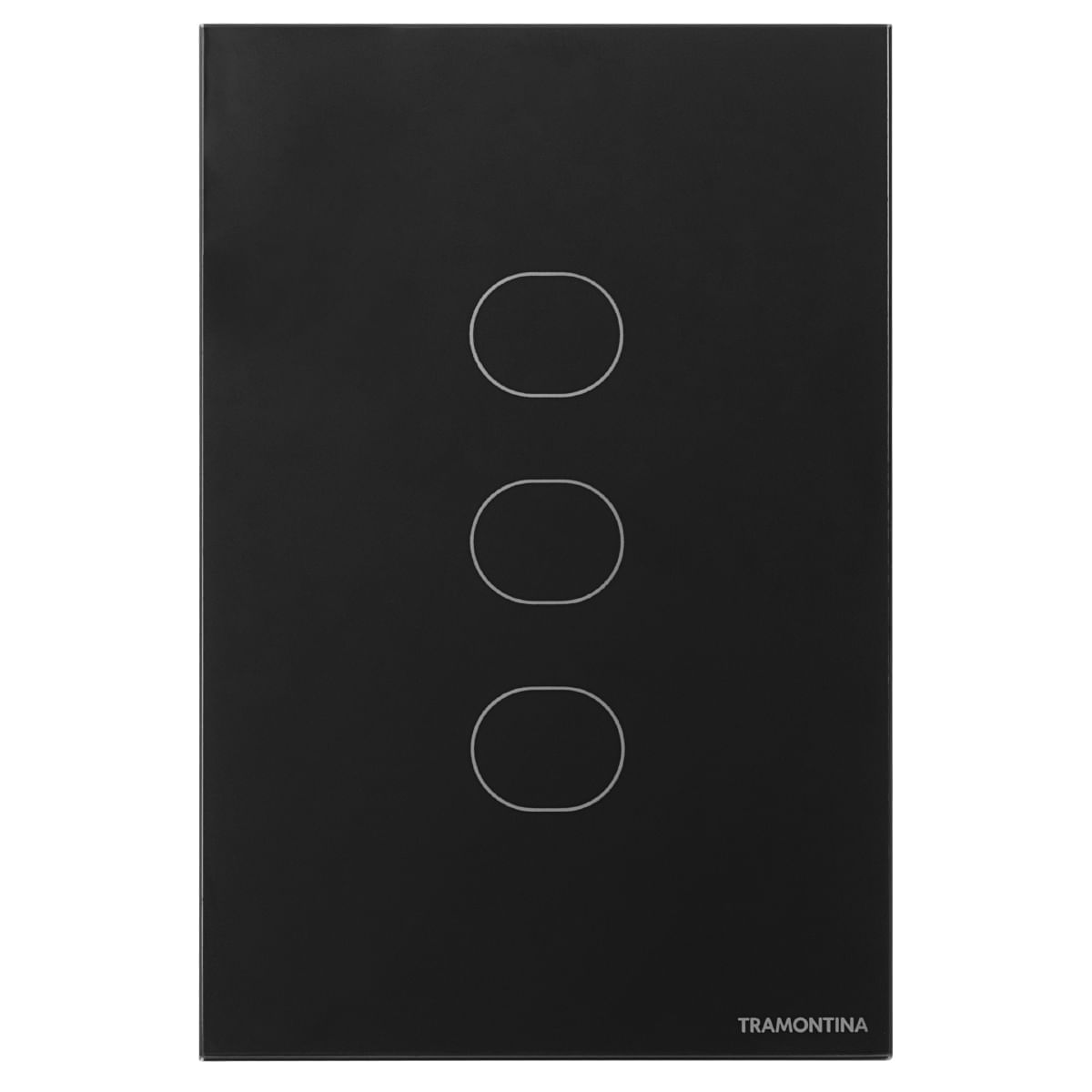 Interruptor Touch Wi-Fi Smart Tramontina Preto com 3 Canais
