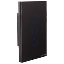 Interruptor Touch Wi-Fi Smart Tramontina Preto com 3 Canais