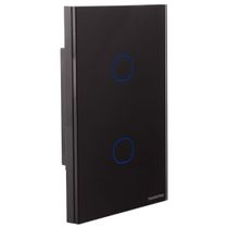 Interruptor Touch Wi-Fi Smart Tramontina Preto com 2 Canais