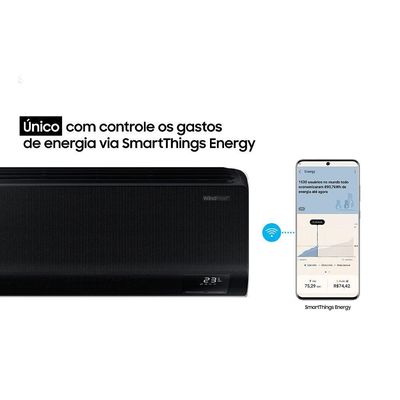 Ar Condicionado Split Inverter Samsung Windfree Black Edition 18.000 Btus Quente E Frio 220v