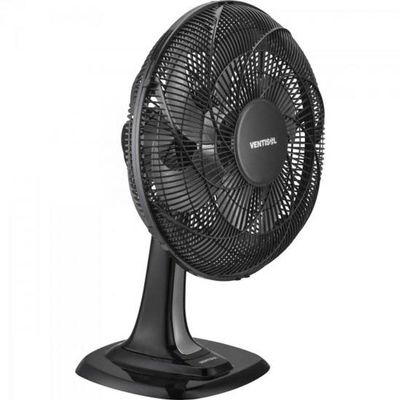 Ventilador De Mesa 40 Cm Com 6 Pas 220V Turbo 6 Preto/Cinza Ventisol 220v