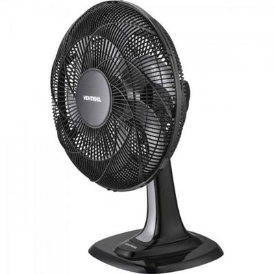 Ventilador De Mesa 40 Cm Com 6 Pas 220V Turbo 6 Preto/Cinza Ventisol 220v