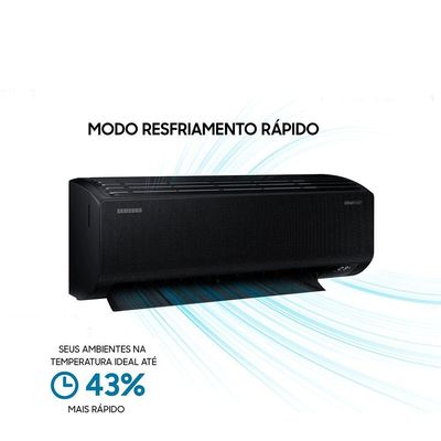 Ar Condicionado Split Inverter Samsung Windfree Black Edition 18.000 Btus Quente E Frio 220v