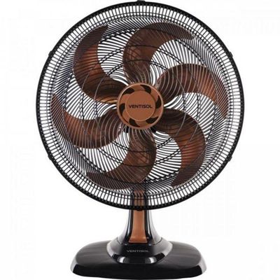 Ventilador De Mesa 50Cm 127V Turbo6 Bronze Ventisol 110v