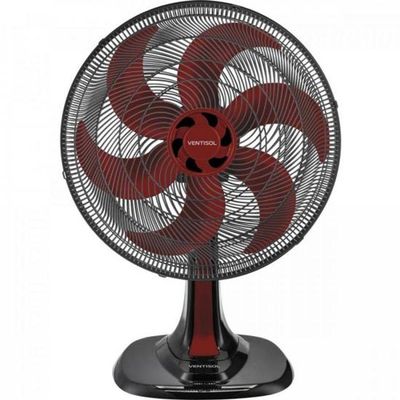 Ventilador De Mesa 40 Cm 127V Turbo6 Vermelho Ventisol 110v