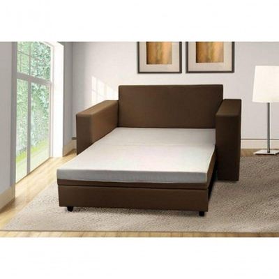 Sofá Cama Castor Casal Salerno Corano Marrom Café 2 Lugares