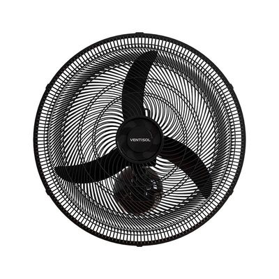 Ventilador De Parede Oscilante 50cm Em Plástico Ventisol New Preto 127v 110v