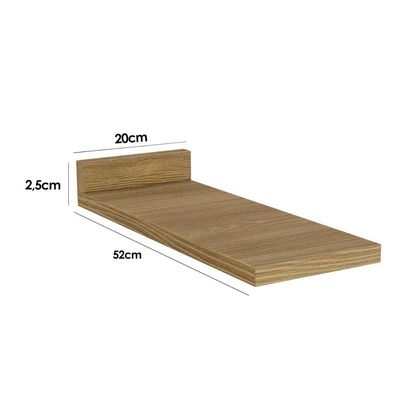 Tampo p/ Balcão Cozinha E616 20cm Nogueira - Kappesberg