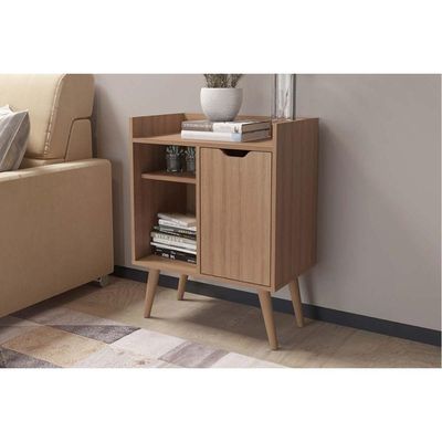 Aparador de Sala Jantar AP2310 1 Porta Amêndoa - Tecno Mobili