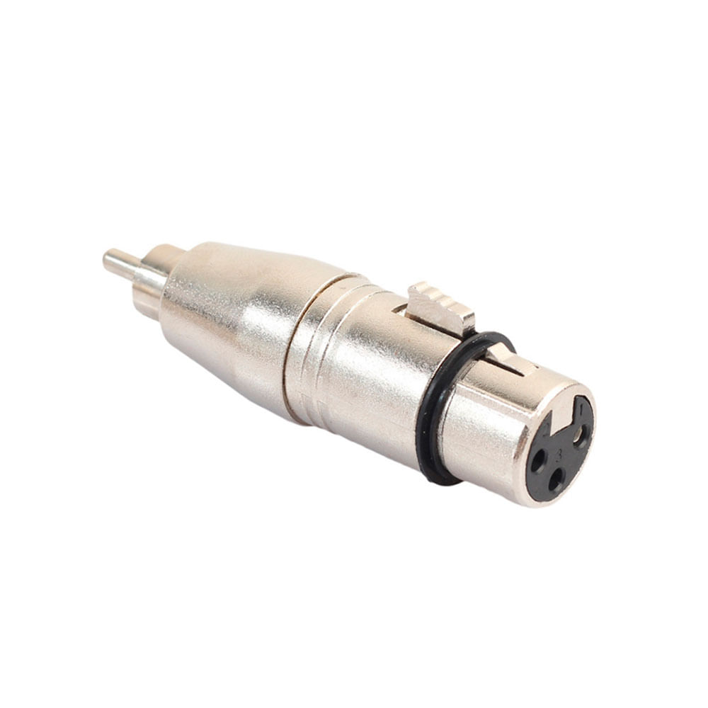 Plug Adaptador Rexlis XLR Fêmea P/ RCA Macho - AC2832