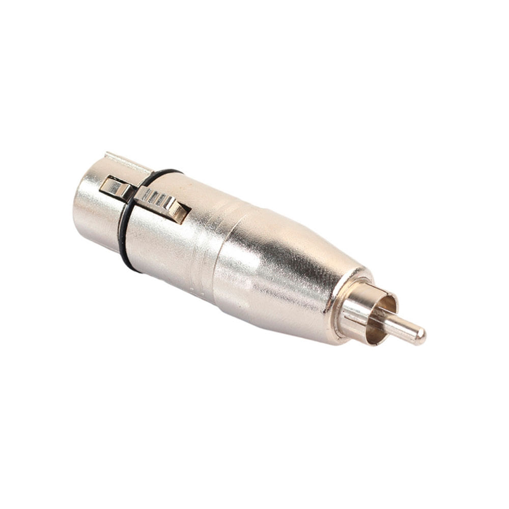 Plug Adaptador Rexlis XLR Fêmea P/ RCA Macho - AC2832