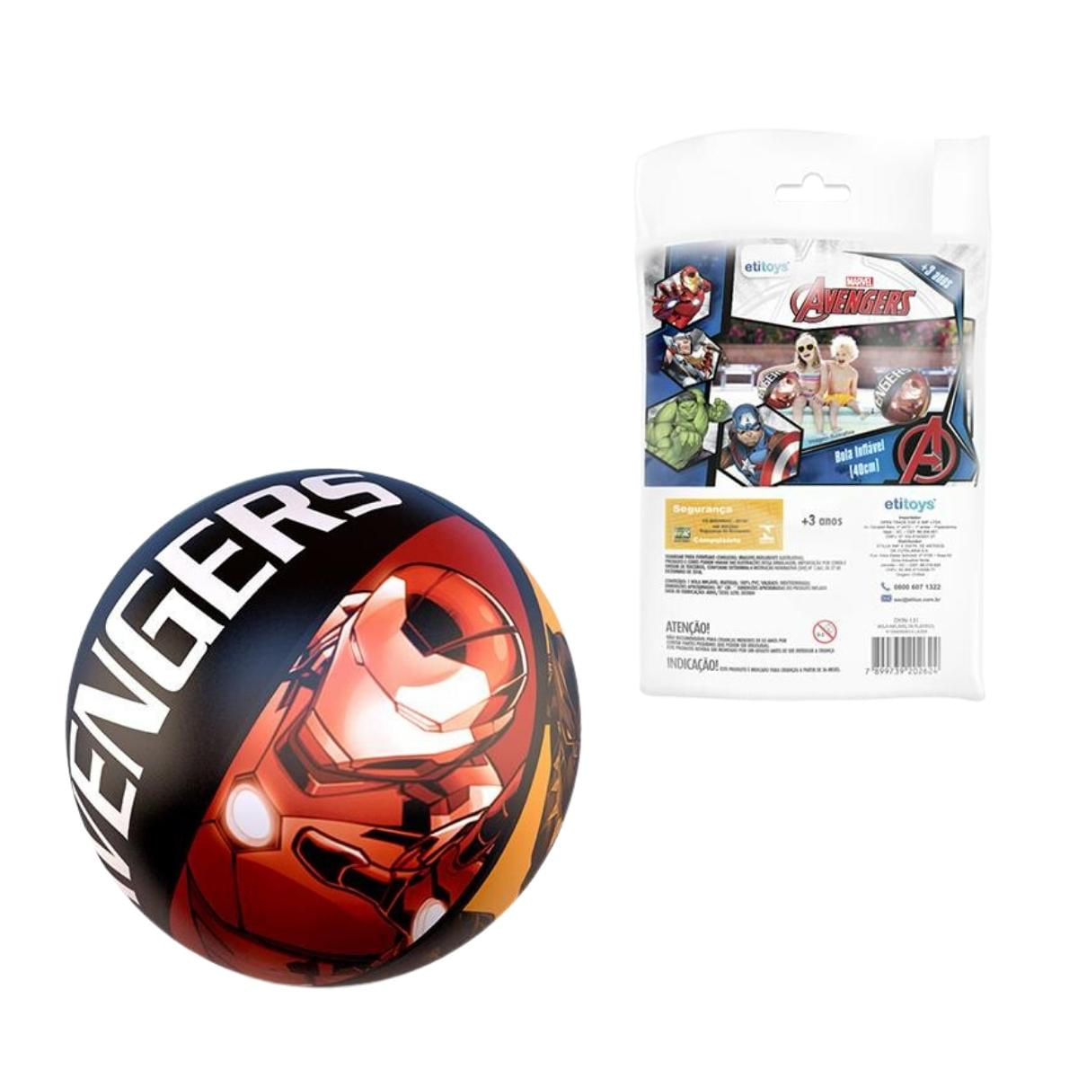 Bola Inflável Avengers 40 cm - Etitoys