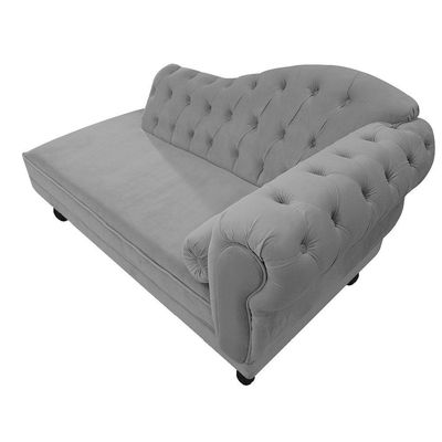Diva Recamier Diana 160Cm Lado Esquerdo Corano - Doce Sonho Móveis Cor Cinza