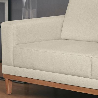 Sofa 2 Lugares 145 Cm Crons Linho Cru Vazzano Cru