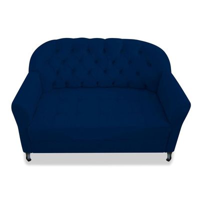 Namoradeira Julia A02 Suede - Doce Sonho Móveis Azul Marinho