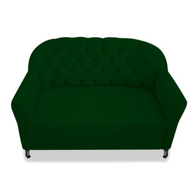 Namoradeira Julia A02 Suede - Doce Sonho Móveis Cor Verde