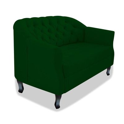 Namoradeira Julia A02 Suede - Doce Sonho Móveis Cor Verde