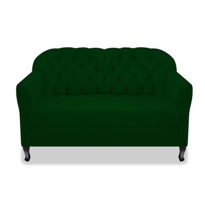 Namoradeira Julia A02 Suede - Doce Sonho Móveis Cor Verde