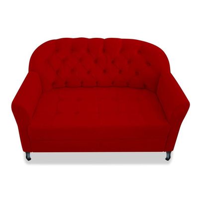 Namoradeira Julia A02 Suede - Adj Decor Cor Vermelho