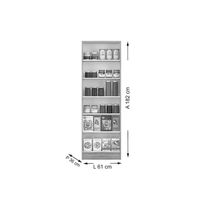 Armário Multiuso Casal 424 c/ 2 Portas Freijo - Carraro