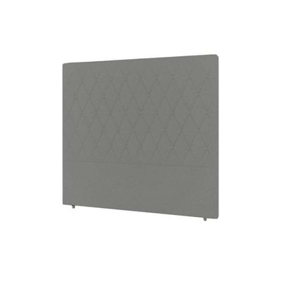 Painel de Cama Box Estofada Solteiro Camponesa Plus Chumbo - Simbal