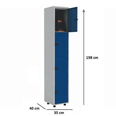 Armário Roupeiro Aço 12 Portas Academia Guarda Volume Trinco