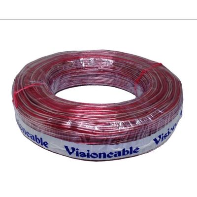 Cabo Paralelo Visioncable Bicolor 2X16 (1,00) Rolo 100M - Vermelho