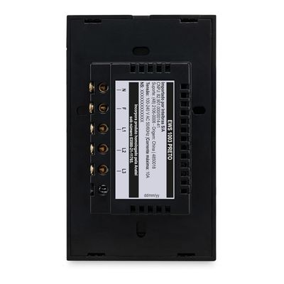 Interrupt. Conector Inteligente Wifi TOUCH3 Preto Intelbras EWS1003BR