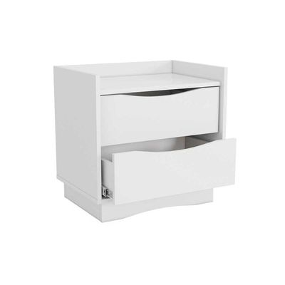 Mesa Cabeceira Casal 2 Gavetas M261 Branco - Kappesberg