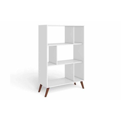 Estante para Sala RT3015 c/ 6 Nichos Branco - Movelbento