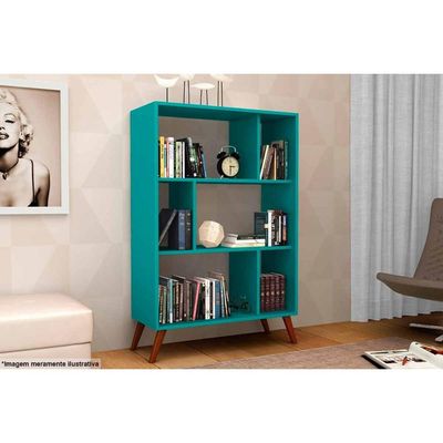 Estante para Sala RT3015 c/ 6 Nichos Branco - Movelbento