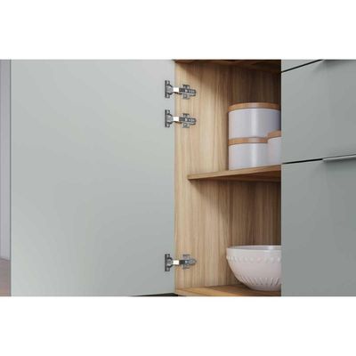 Armário de Cozinha Modulado Completa Marquesa 5 Peças Nature/Verde - Nesher