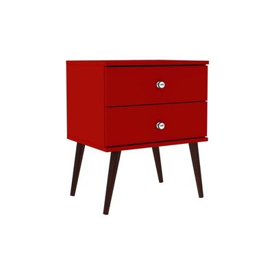 Mesa Cabeceira Infantil RT 3032 c/ 2 Gavetas Oliva - Movelbento