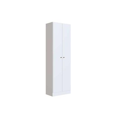 Armário Sapateira Solteiro Xangai c/ 2 Portas Branco - Genialflex
