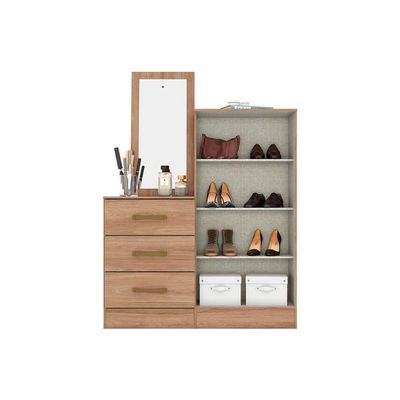 Cômoda Infantil Briz B700 c/ 2 Portas e 3 Gavetas Jequitibá Brilho - Henn