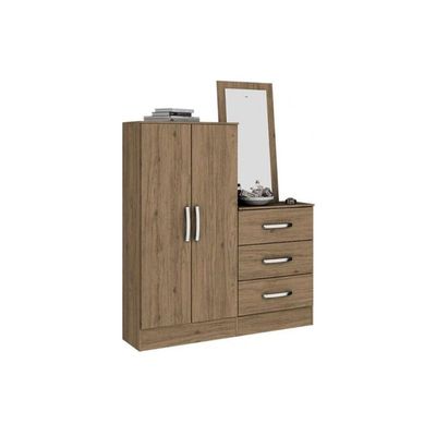 Cômoda Infantil Briz B700 c/ 2 Portas e 3 Gavetas Jequitibá Brilho - Henn