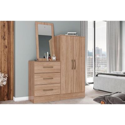 Cômoda Infantil Briz B700 c/ 2 Portas e 3 Gavetas Jequitibá Brilho - Henn