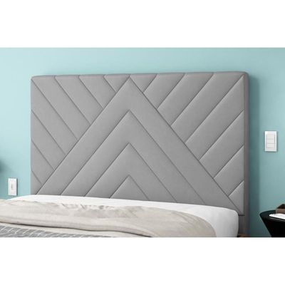 Painel de Cama Box Estofada King Sky Plus Chumbo - Simbal
