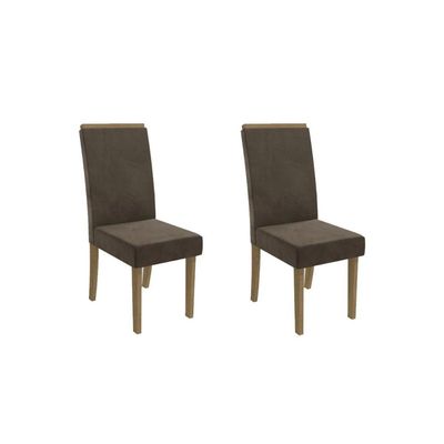 Cadeira Sala de Jantar 2CAD142 Kit 2 Un Marrom - Kappesberg