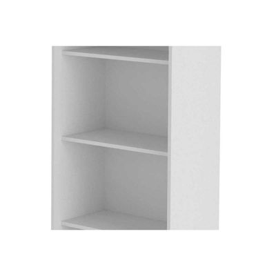 Estante Livreiro Casal ME4150 c/ 3 Prateleiras Amêndoa - Tecno Mobili