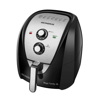Fritadeira Elétrica Air Fryer Mondial AFN-80-BI 8L Prata - 127V UNICA