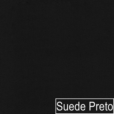 Kit Diva Recamier Diana 140Cm Lado Direito E 01 Poltrona Classic Suede - Amarena Móveis Preto
