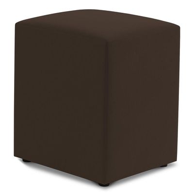 Puff Decorativo Sala De Estar Quadrado 36x47cm Suede Marrom - Desk Design