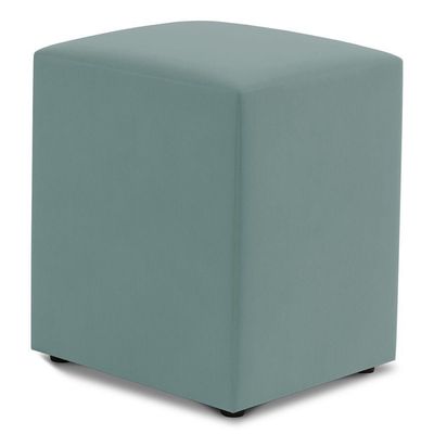 Kit 02 Puffs Decorativos Sala De Estar Quadrado 36x47cm Veludo Acqua - Desk Design
